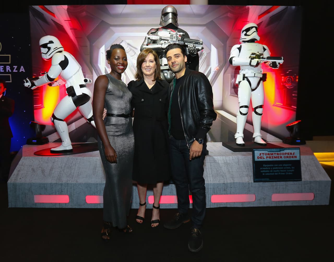 En México fueron Lupita Nyong'o, la productora Kathleen Kennedy y el guatemalteco Oscar Isaac.