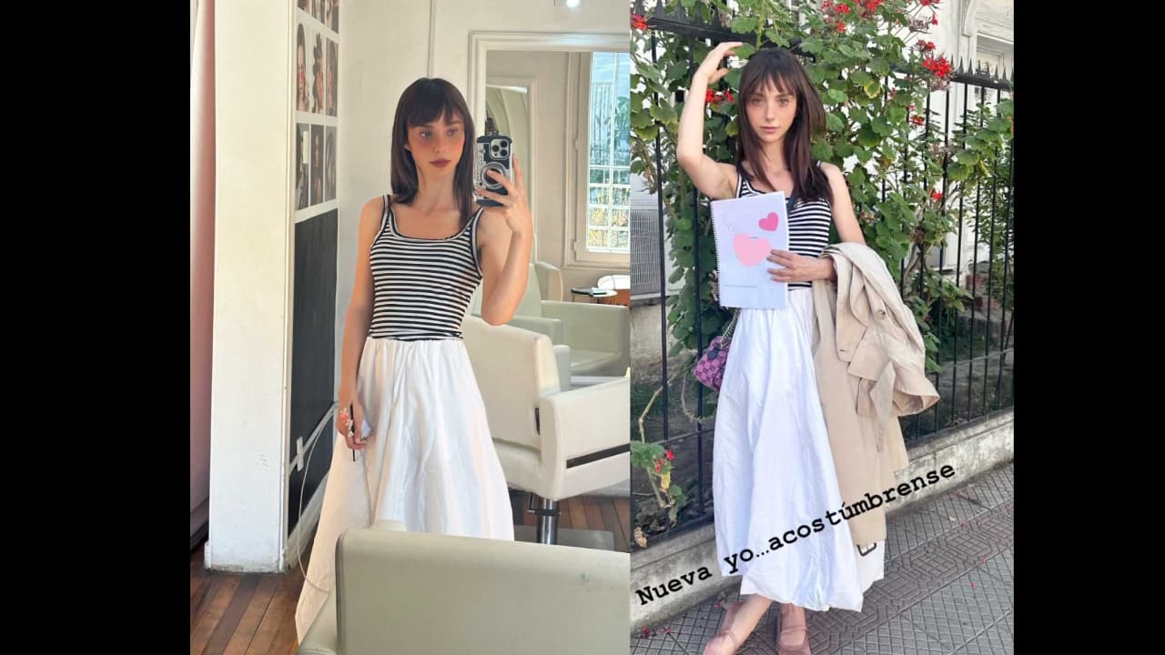 Natalia Téllez aparece con su nuevo look desde Chile