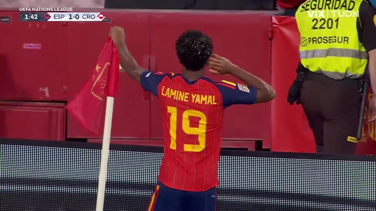 ¡Golazo de España! Lamine Yamal abre el marcador al minuto 2