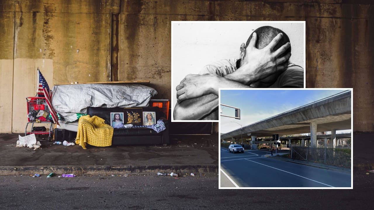 Indigente demanda a la ciudad de San Rafael y a Caltrans por ruido y contaminación al vivir bajo la Autopista 101