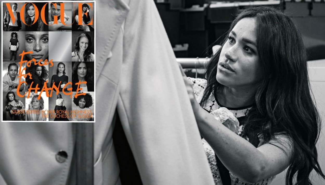 Meghan Markle entrevista a su esposo y a Michelle Obama, como editora de Vogue en el Reino Unido