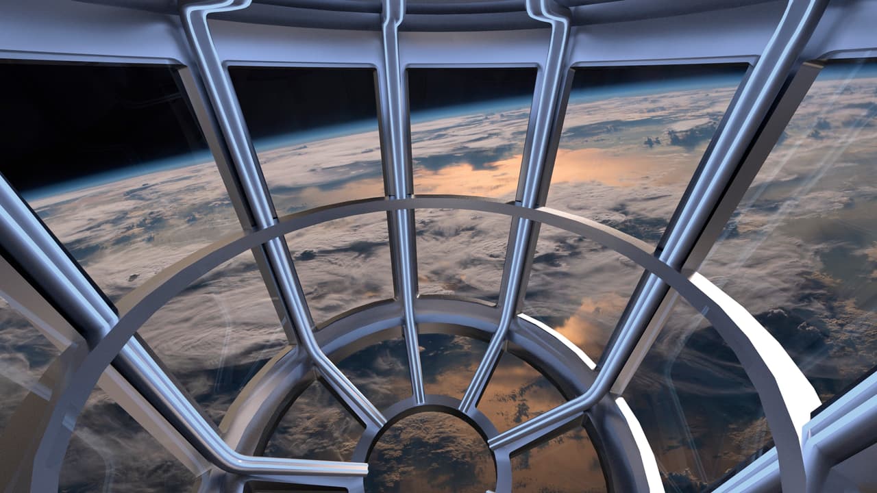 La vista que tendrá el observatorio de la nueva Estación Espacial Comercial. En enero de este año NASA seleccionó a Axiom Space para que sus módulos espaciales pudieran acoplarse a la Estación Espacial Internacional esta misma década.