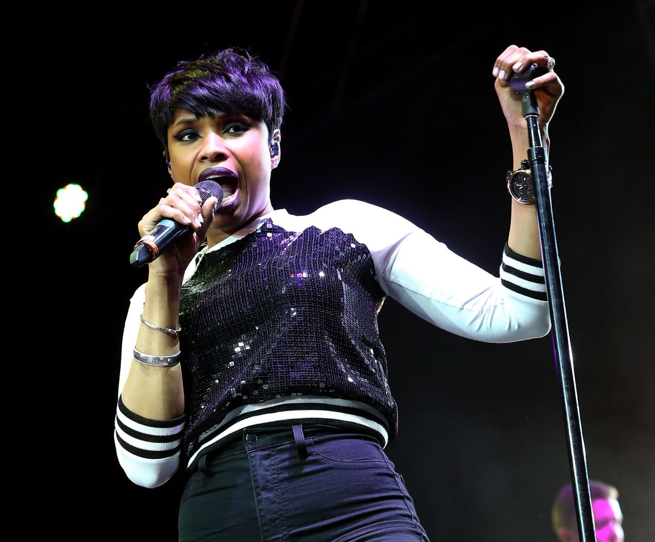 Jennifer Hudson también participó en el evento del Madison Square Garden.