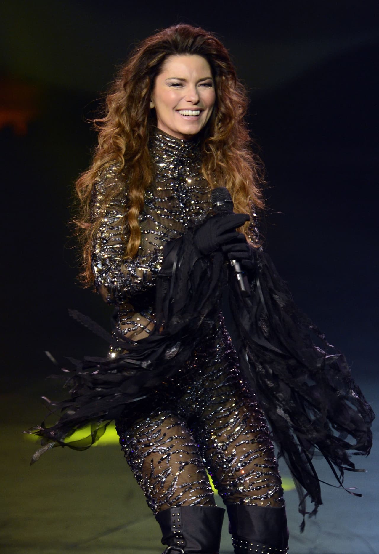 La cantante Shania Twain no se queda atrás. En 1993 se casó con el productor Robert Lange.