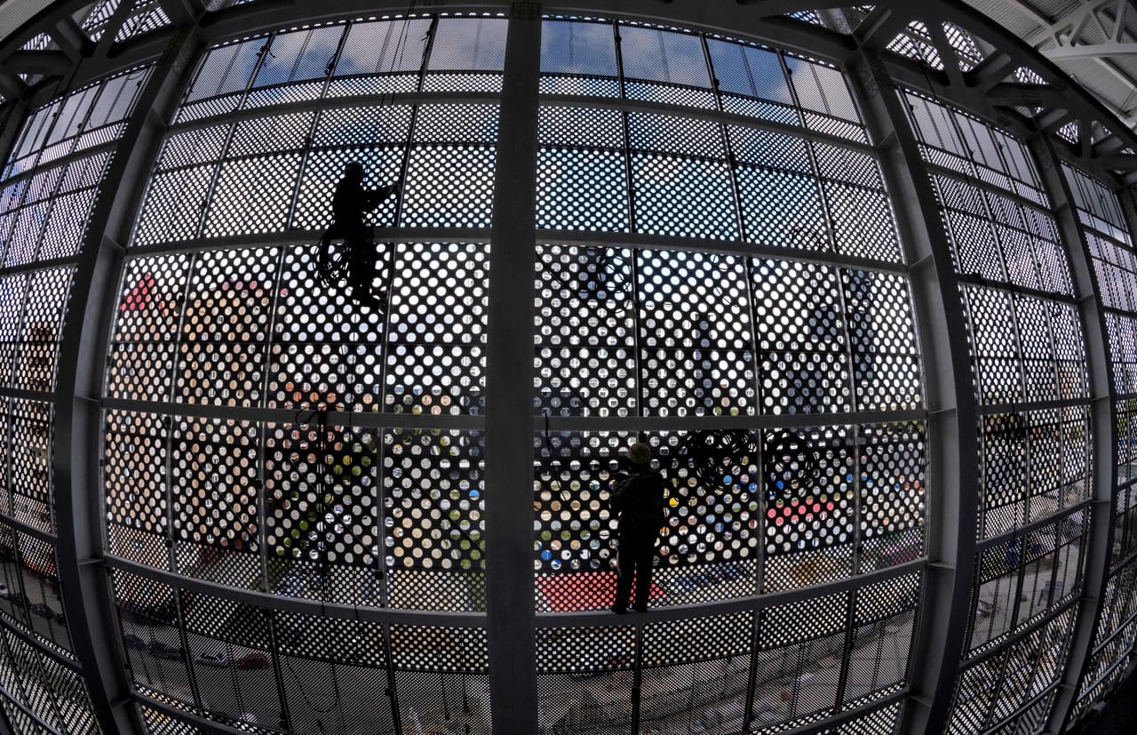 La estructura metálica es, sin duda, lo que más ha llamado la atención entre los aficionados.