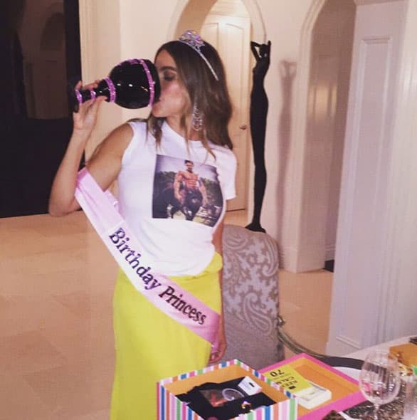 Todas las veces que Sofía Vergara sale comiendo en su Instagram