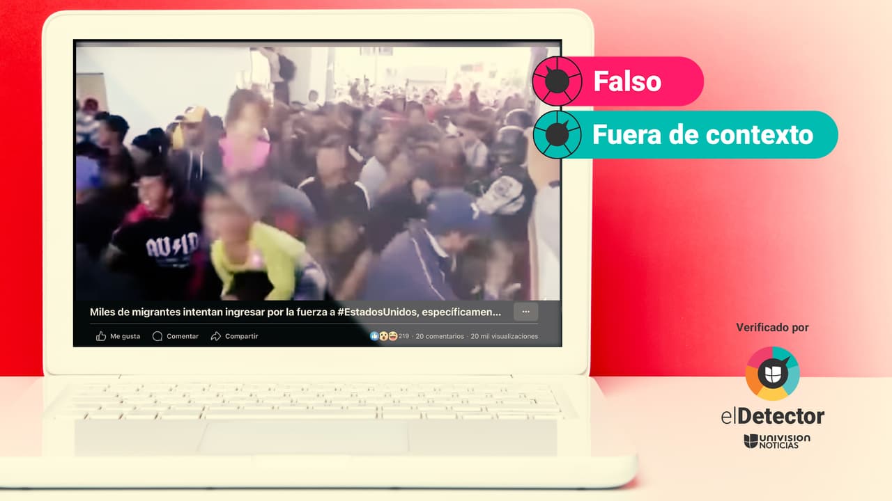 Es falso que un grupo de migrantes “intentó entrar a la fuerza a Estados Unidos”, dos días después de la toma de posesión de Trump: ese video es viejo 