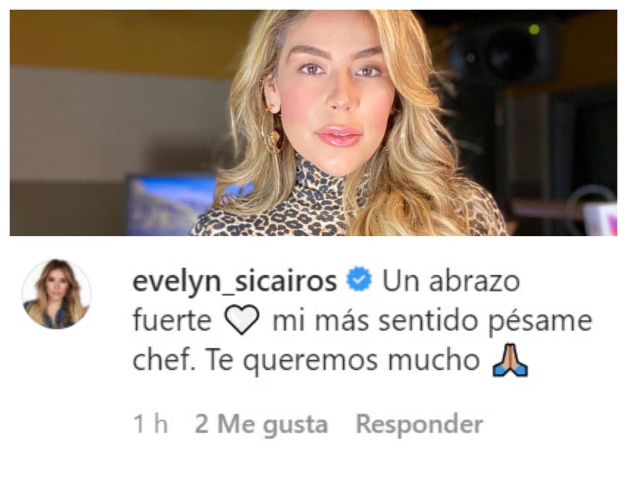 Evelyn Sicairos le recordó que tanto la audiencia como la familia Univision lo queremos mucho.
<br>
