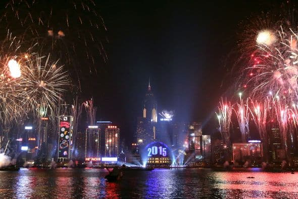 Así es como en diversas partes del mundo le dieron la bienvenida al año nuevo. Los festejos desbordaron alegría y espectacularidad.