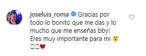En un segundo mensaje, el intérprete resaltó lo importante que es para él la actriz de 33 años de edad.