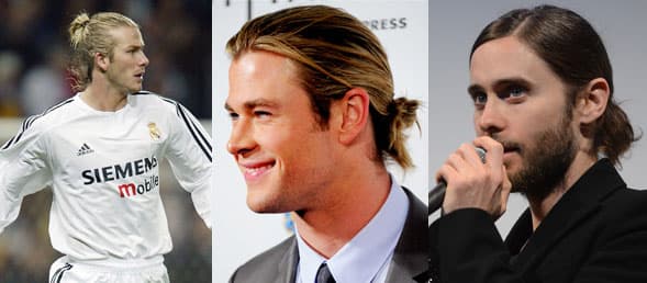 David Beckham, Chris Hemsworth y Jared Leto han lucido el "man bun".