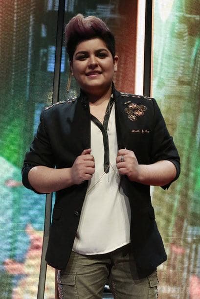 Stephanie Guzmán al inicio de la semifinal.