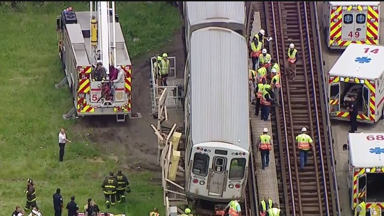 Restauran servicio de la línea verde tras descarrilar un tren al norte de Chicago