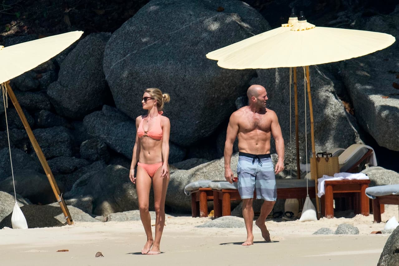 Jason Statham y Rosie Huntington-Whiteley son una pareja de envidia.