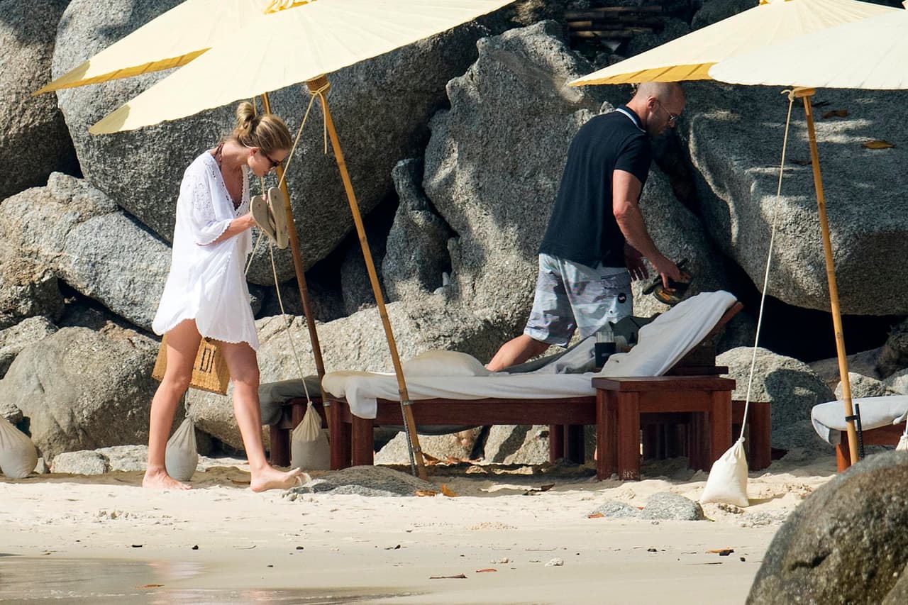Cuando el sol fue demasiado intenso, decidieron dejar la playa e ir a un lugar mucho más privado.