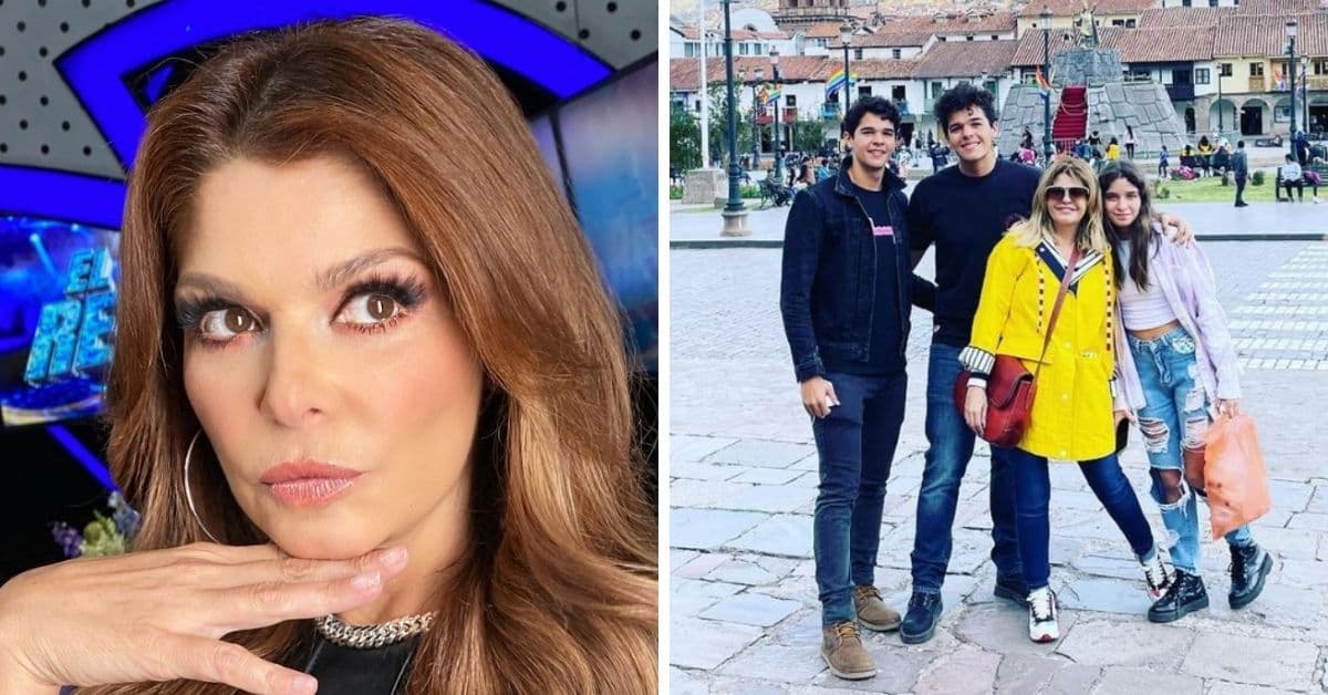 Itatí Cantoral presumió su árbol de Navidad cubierto de nieve que decoró junto a sus hijos