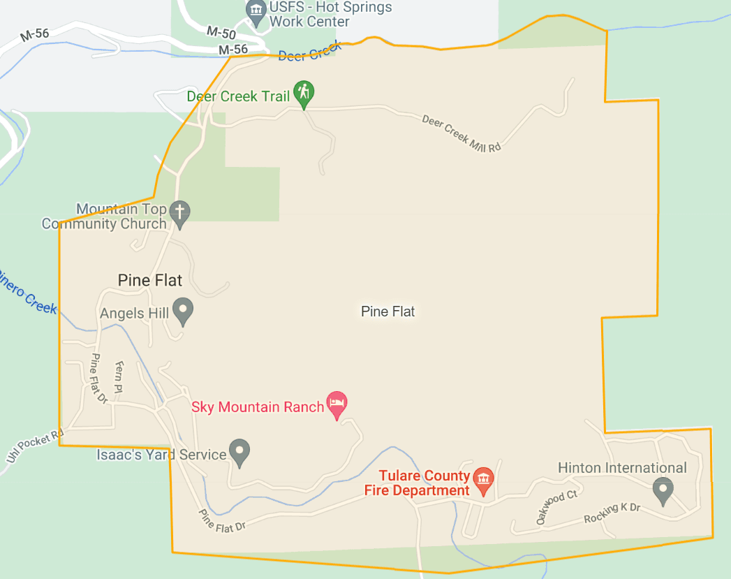 Estas son las zonas contempladas en la alerta de evacuación en Pline Flat.