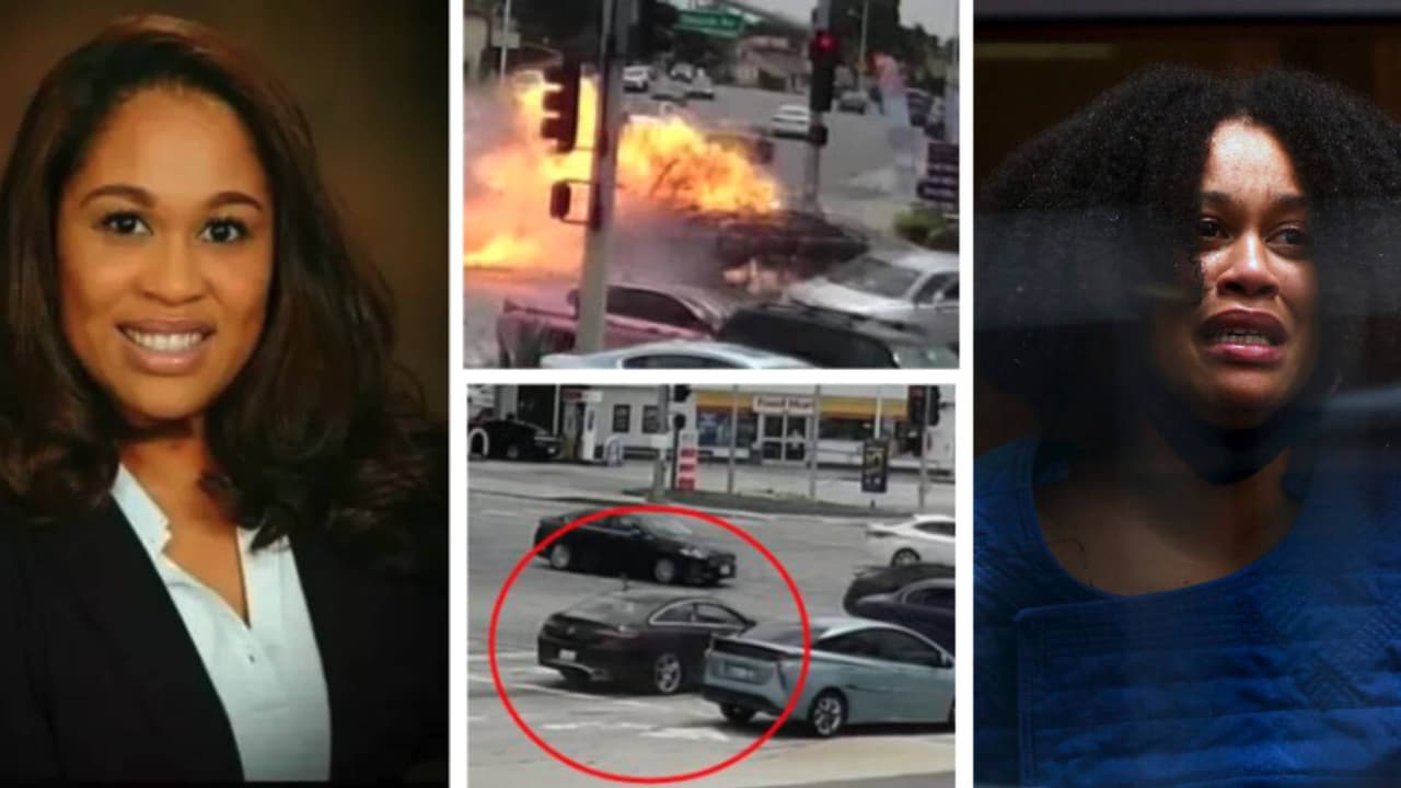 <h3 class="cms-H3-H3"></h3>
<h3 class="cms-H3-H3"><a href="https://www.univision.com/local/los-angeles-kmex/temas/nicole-linton" target="_blank">Nicole Linton</a></h3> se pasó la luz y mata a cinco personas
<br>
<br>El 5 de agosto, testigos y conductores en la intersección de La Brea y Slauson en el área de Windsor Hills, una zona no incorporada de Los Ángeles, vieron como en cuestión de segundos, un vehículo de color negro, se pasó la luz roja, golpeo a cinco vehículos y al menos dos de ellos se convirtieron en “bolas de fuego”.
<br>
<br>De acuerdo con el reporte, seis personas murieron en la escena y algunas quedaron irreconocibles, debido a sus quemaduras.
<br>
<br>Las seis víctimas mortales fueron identificadas como Asherey Ryan de 23 años, embarazada de 8 meses,
<a href="https://www.univision.com/local/los-angeles-kmex/bebe-alonso-luis-quintero-muerte-choque-windsor-hills" target="_blank">Alonso Quintero</a>, de 11 meses y la pareja de Ryan, Reynold Lester, de 25 años. Todos fueron declarados muertos en la escena.