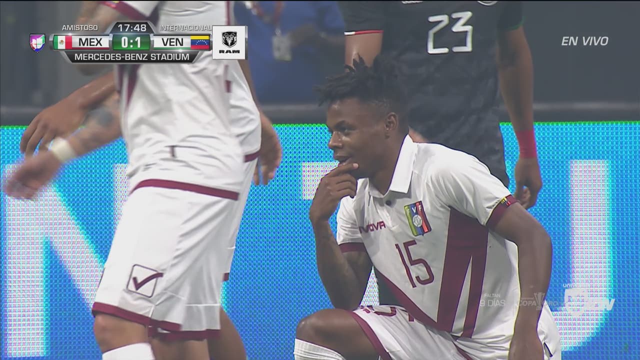 Tremendo golazo de Jhon Murillo, Venezuela le gana 1-0 a México