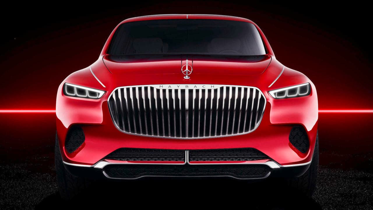 El diseño frontal del conceto Vision Mercedes-Maybach Ultimate Luxury SUV deriva directamente de los
<a href="https://www.univision.com/noticias/mercedes-benz/el-vision-mercedes-maybach-6-concept-debuta-en-monterey-fotos" target="_blank">Mercedes-Maybach 6 Concept </a> y
<a href="https://www.univision.com/noticias/mercedes-benz/el-vision-mercedes-maybach-6-cabriolet-es-una-ventana-al-futuro-de-los-excesos-fotos" target="_blank">Mercedes-Maybach 6 Cabriolet</a>. De hecho, las versiones del sedán Clase-S de
<a href="https://www.univision.com/noticias/mercedes-benz/este-es-el-nuevo-mercedes-maybach-clase-s-2019-fotos" target="_blank">Mercedes-Maybach</a> comenzarán a usar una versión de esta parrilla en 2019.