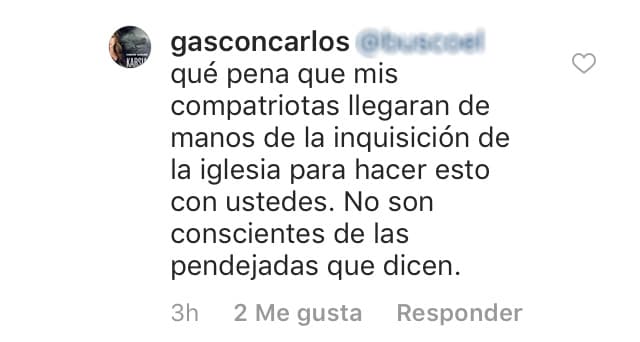 Gascón no pudo ocultar mostrar su molestia ante este tipo de comentarios.