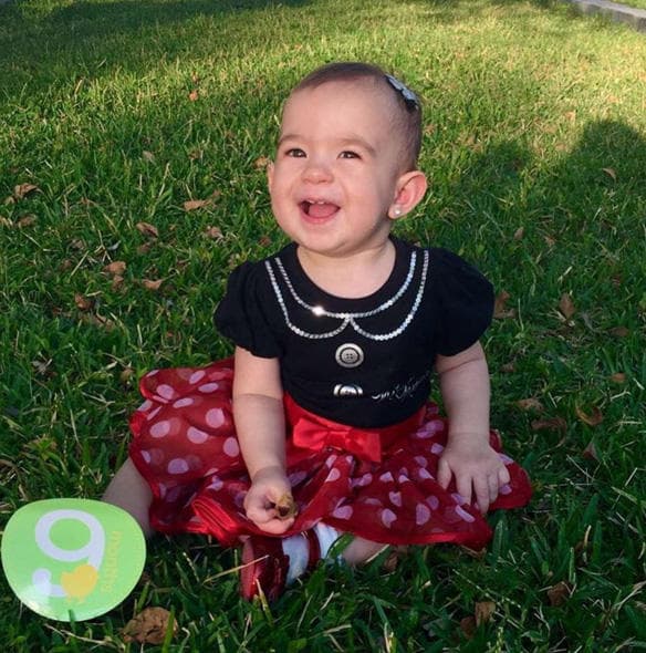 Festejando nueve meses llenos de felicidad.