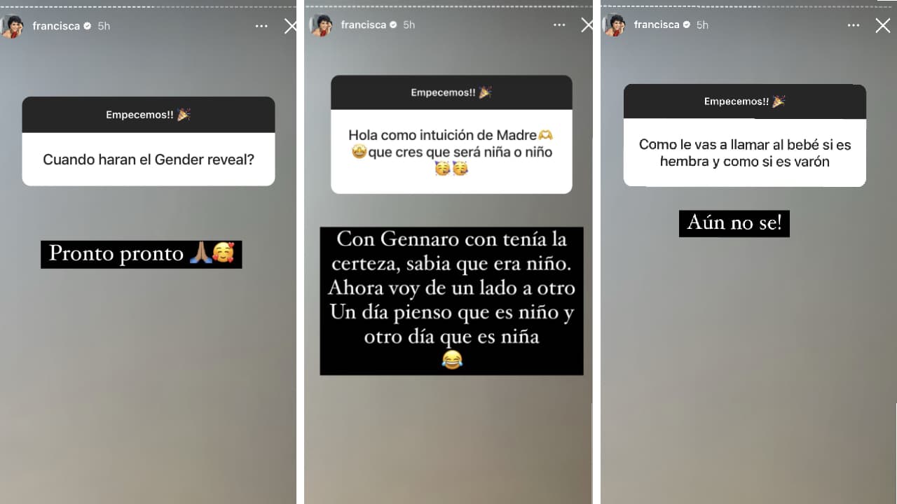 Francisca pronto revelará el sexo del bebé.