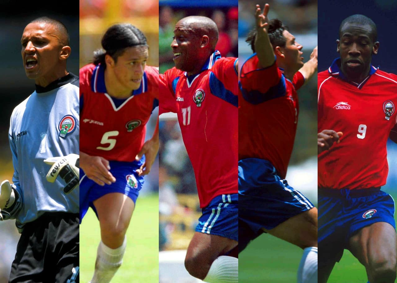 El 16 de junio de 2001 los costarricenses, que eran dirigodos por Alexander Guimaraes, sorprendieron a los mexicanos en su casa con la siguiente formación: Eric Lonnis; Gilberto Martínez, Luis Marin, Jervis Drummond, Carlos Castro (William Sunsing, 58'); Reynaldo Parks, Steven Bryce, Mauricio Solis, Wilmer López; Rodrigo Cordero (Rolando Fonseca, 40'), Pablo Wanchope (Hernán Medford, 81').