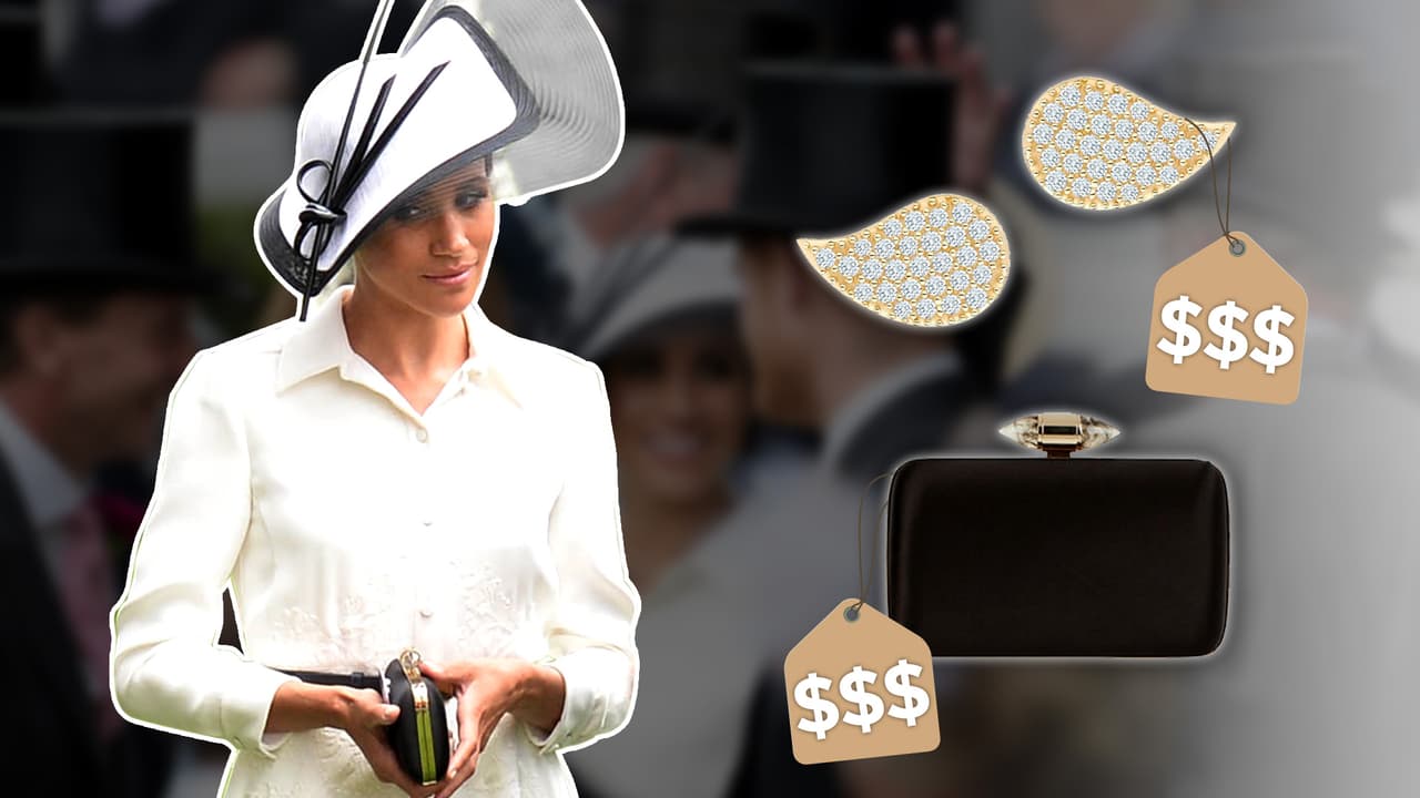 Meghan usó su vestido más aburrido en Ascot (y no creerás cuánto cuesta todo el look)