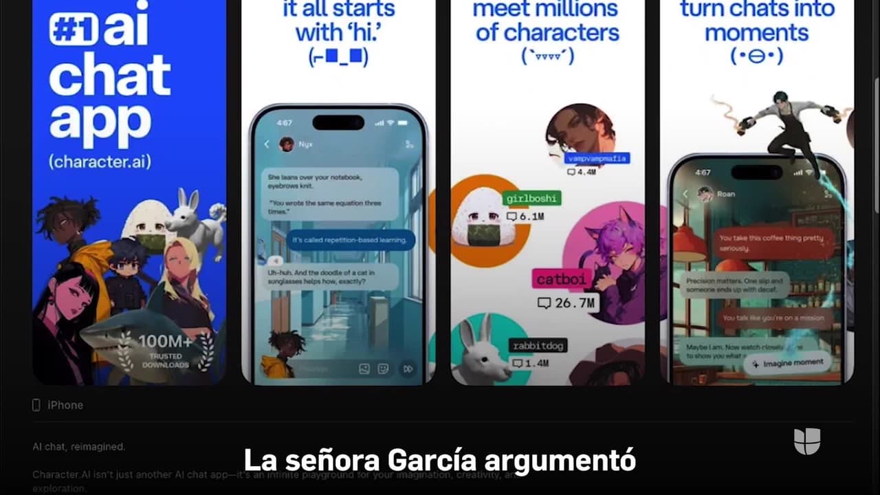 Madre acusa relación abusiva con chatbot tras la muerte de su hijo; demanda a Google y Character.AI
