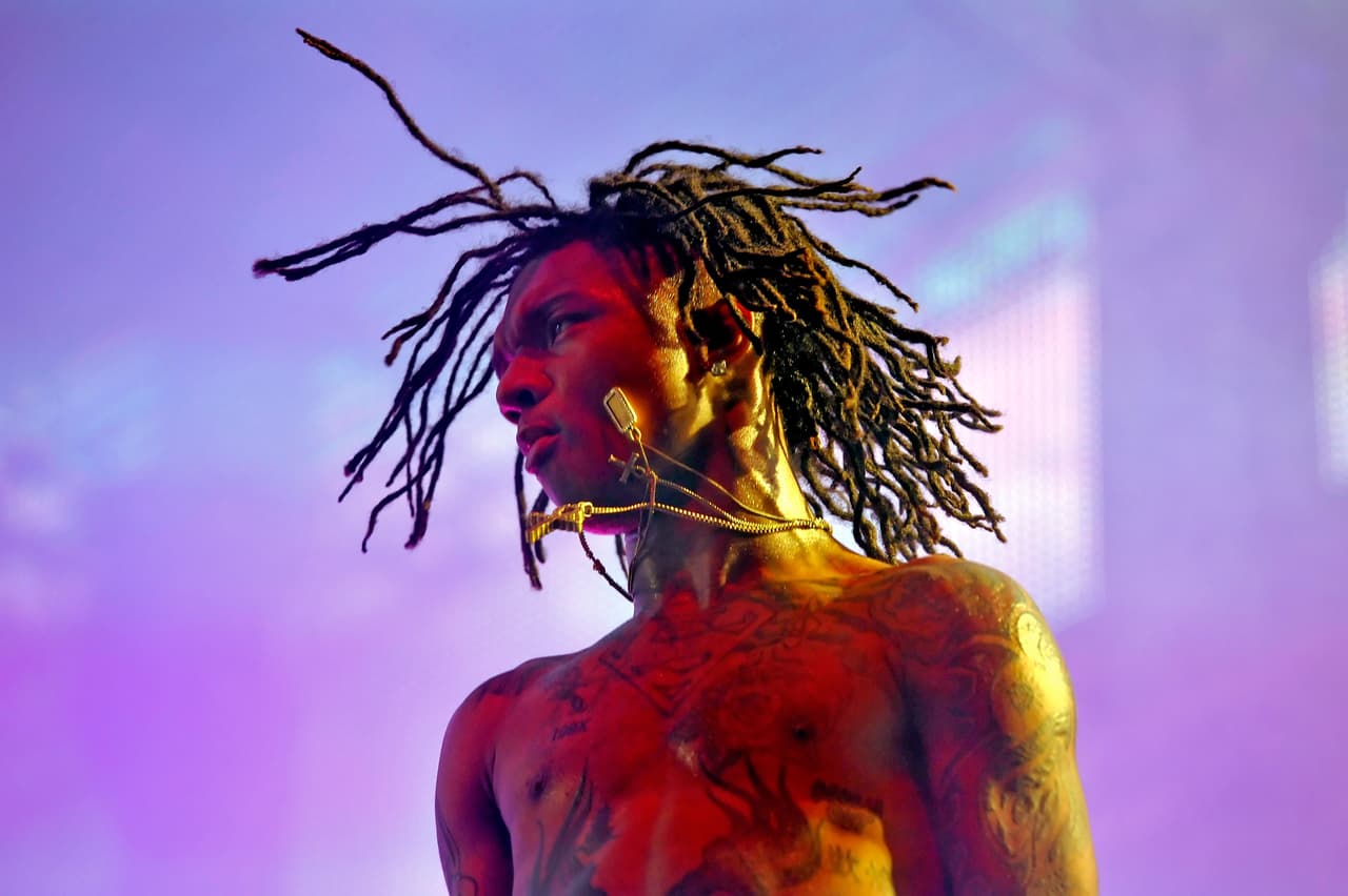 INDIO, CA - APRIL 22: Recording artist Swae Lee of Rae Sremmurd performs onstage during day 1 of the 2016 Coachella Valley Music & Arts Festival Weekend 2 at the Empire Polo Club on April 22, 2016 in Indio, California. (Photo by Michael Tullberg/Getty Images for Coachella)