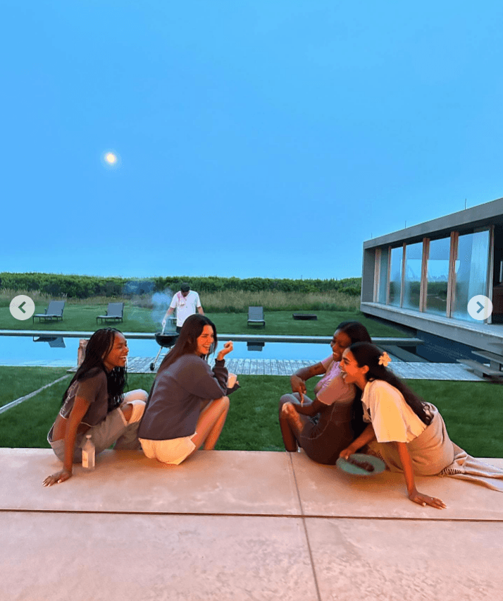 Fans creen que Bad Bunny es el hombre frente al asador en esta foto de Kendall Jenner