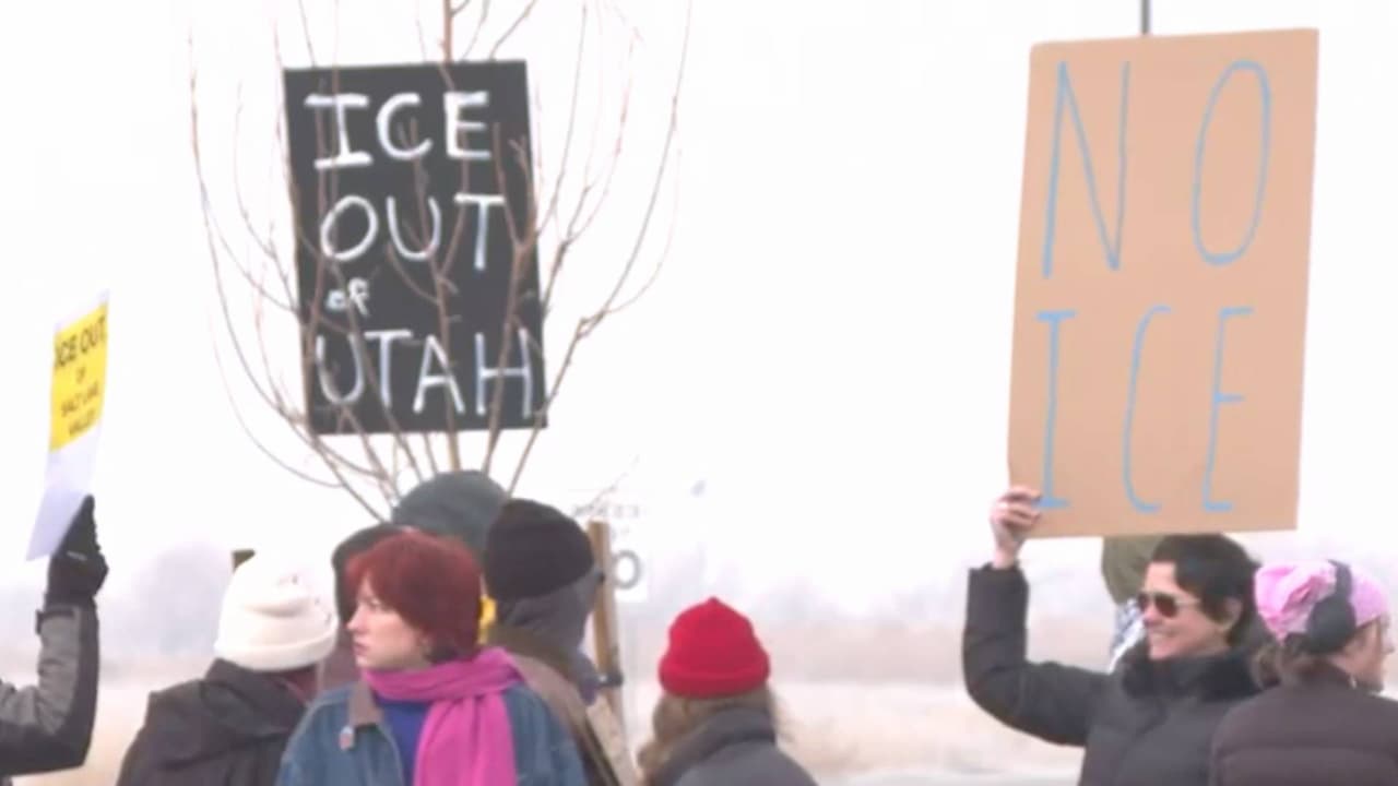 Decenas protestan en Salt Lake City contra posible construcción de un centro de detención ICE