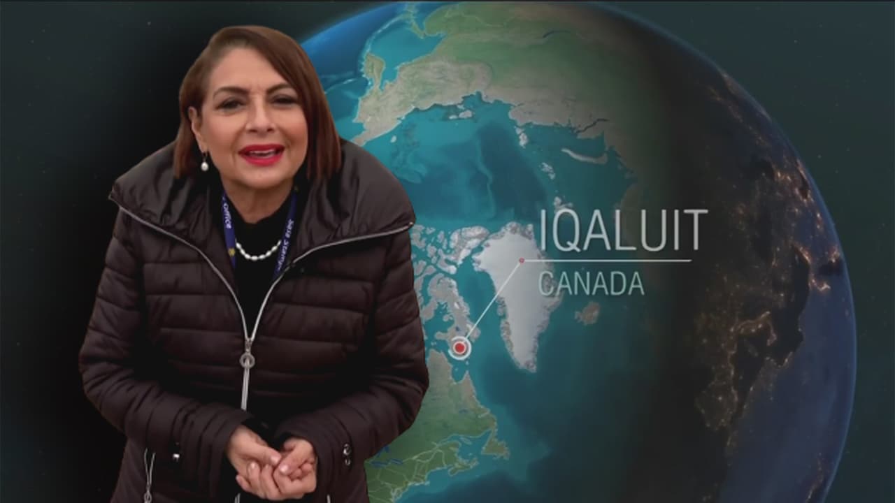 María Antonieta Collins visitó Iqaluit, el lugar donde no hay árboles y oscurece dos horas en el verano