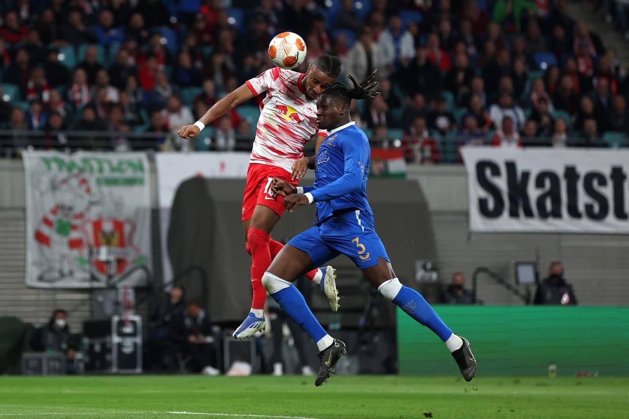 RB Leipzig se llevó una mínima ventaja ante Rangers en la Ida de la Semifinal de la UEFA Europa League.