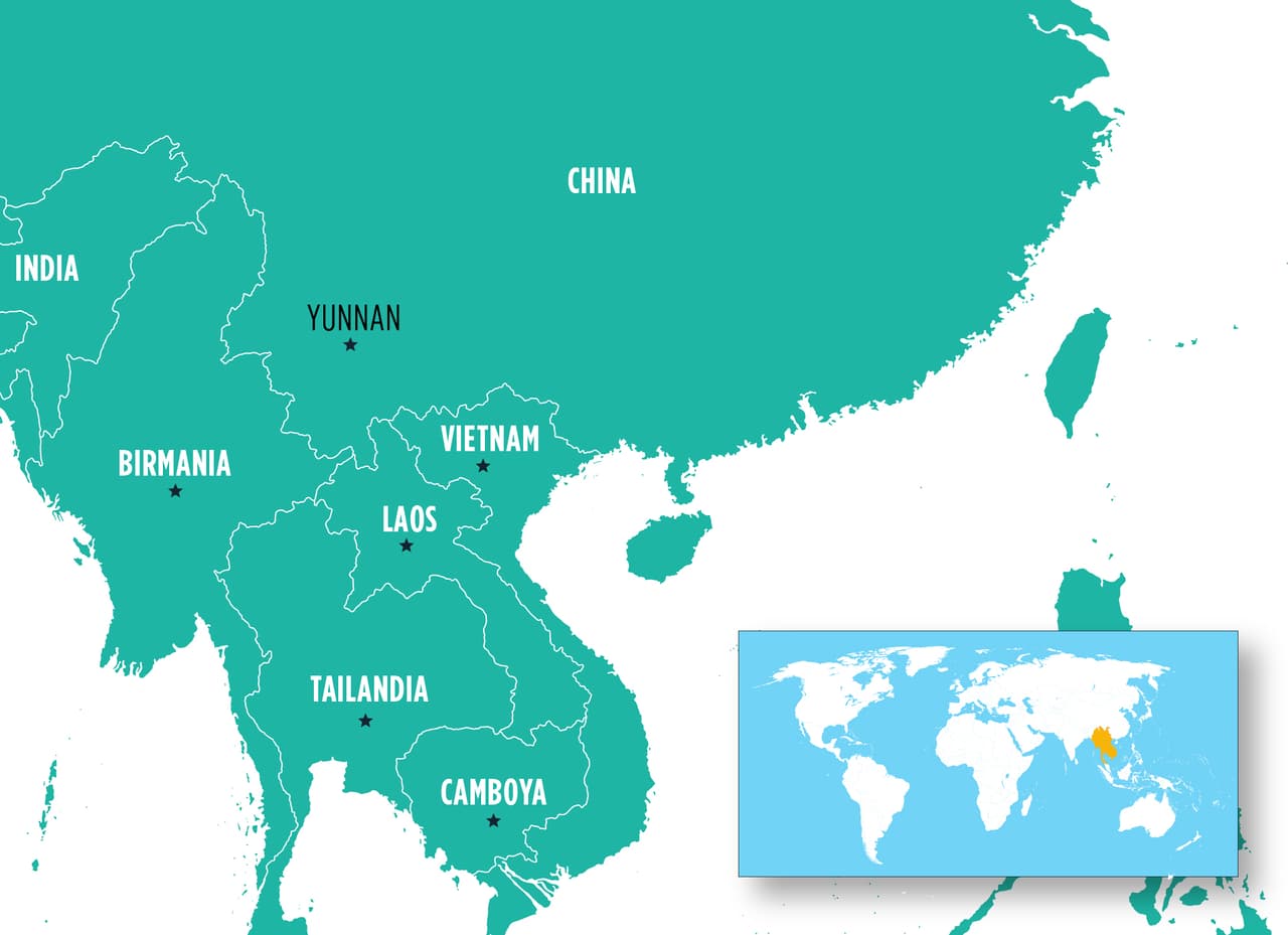 El Gran Mekong: Camboya, Laos, Birmania, Tailandia, Vietnam y la provincia de Yunnan (China)