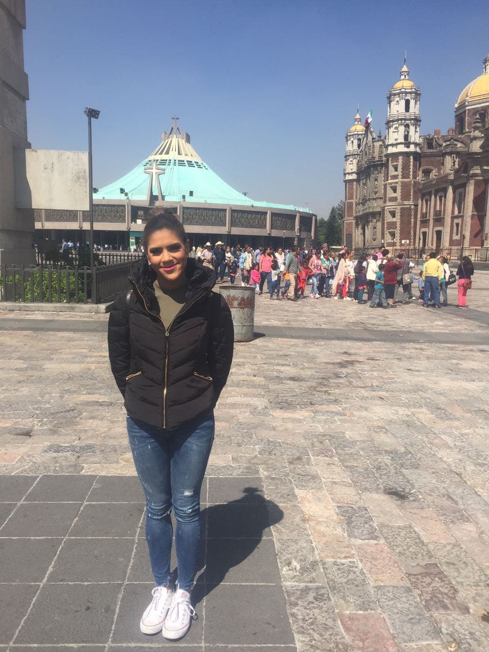 ¡Maravillada! Anualmente unos 20 millones de peregrinos visitan este santuario que albergar la imagen de la Virgen de Guadalupe.