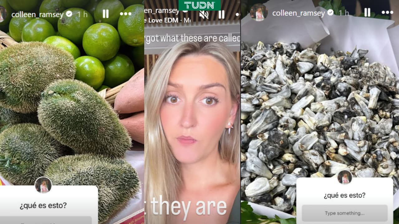 "¿Qué es esto?" La pregunta que hizo la esposa de Aaron Ramsey en el mercado mexicano