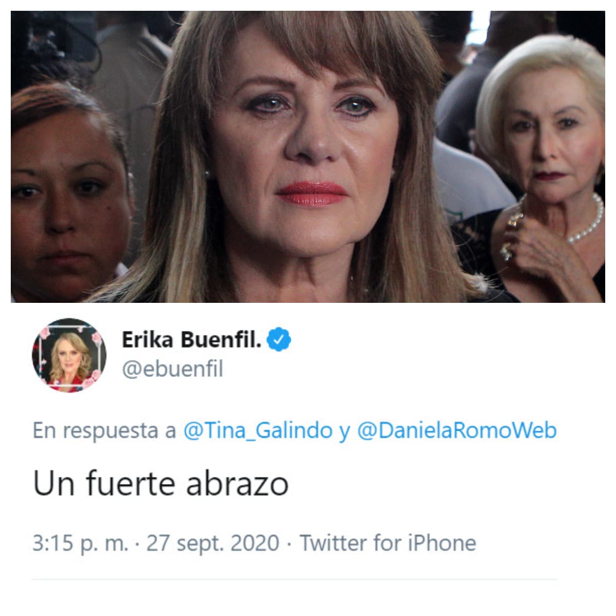 Erika Buenfil hizo lo mismo.