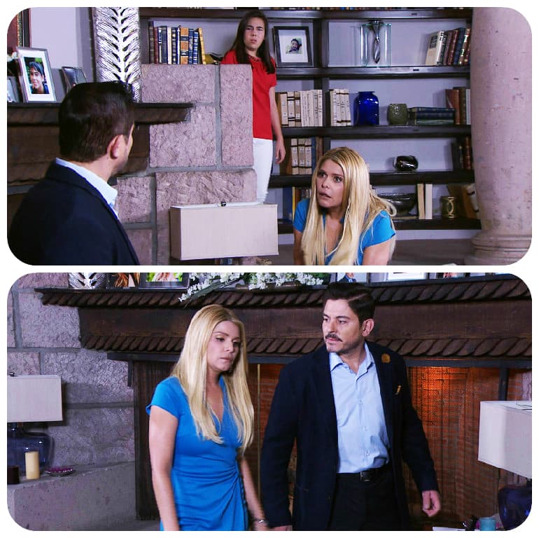 ¿Estás cansada de tantos problemas Isabel? Santiago aún cree que le eres infiel.