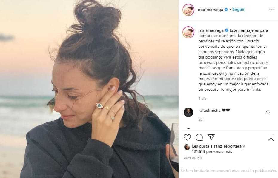 En julio pasado revelaron que habían pasado casi 120 días juntos, por el confinamiento: "Nos conocimos un montón, aprendimos uno del otro entre la cocina, el yoga, las meditaciones. Estuvimos encerrados casi 120 días, una experiencia única, muy bonita, mucho amor, apoyándonos, acompañándonos", dijo él.