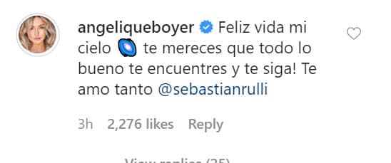 "Feliz vida mi cielo, ¡te mereces que todo lo bueno te encuentre y te siga! Te amo tanto", escribió Angelique Boyer. 
<br>