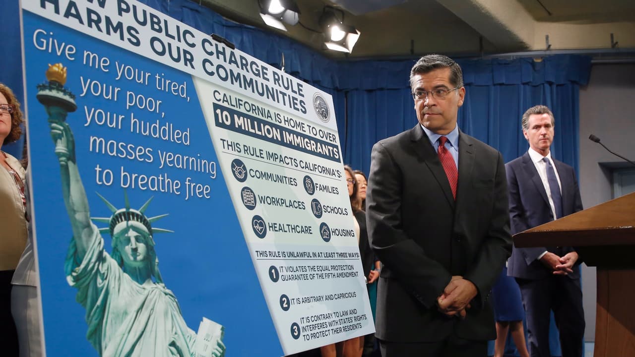 "Esto es personal": California demanda a la administración Trump por la nueva regla de carga pública