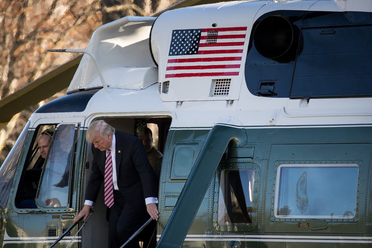 Pocos días después de tomar la presidencia de los Estados Unidos, Donald Trump ya había tenido sus primeros viajes de placer (y trabajo) a bordo del Marine One.