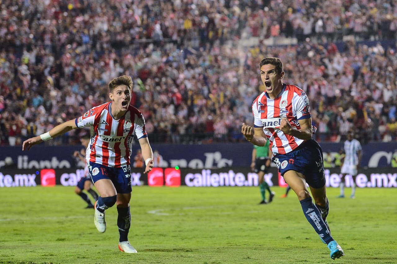Atlético de San Luis le empató de último minuto (2-2) a Pachuca en la ida de los Cuartos de Final.