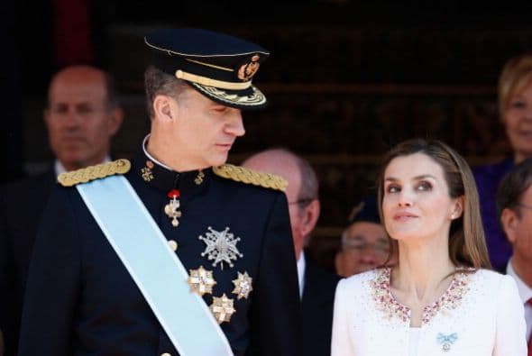 La proclamación de Felipe VI pudo estar llena de protocolos pero también los reyes tiene su lado humano.