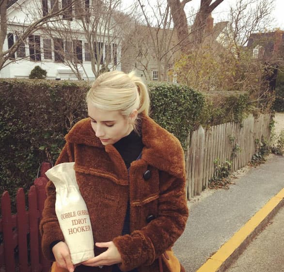 EMMA ROBERTS
<br>Llevó un vino muy al estilo de su personaje de 'Scream Queens'