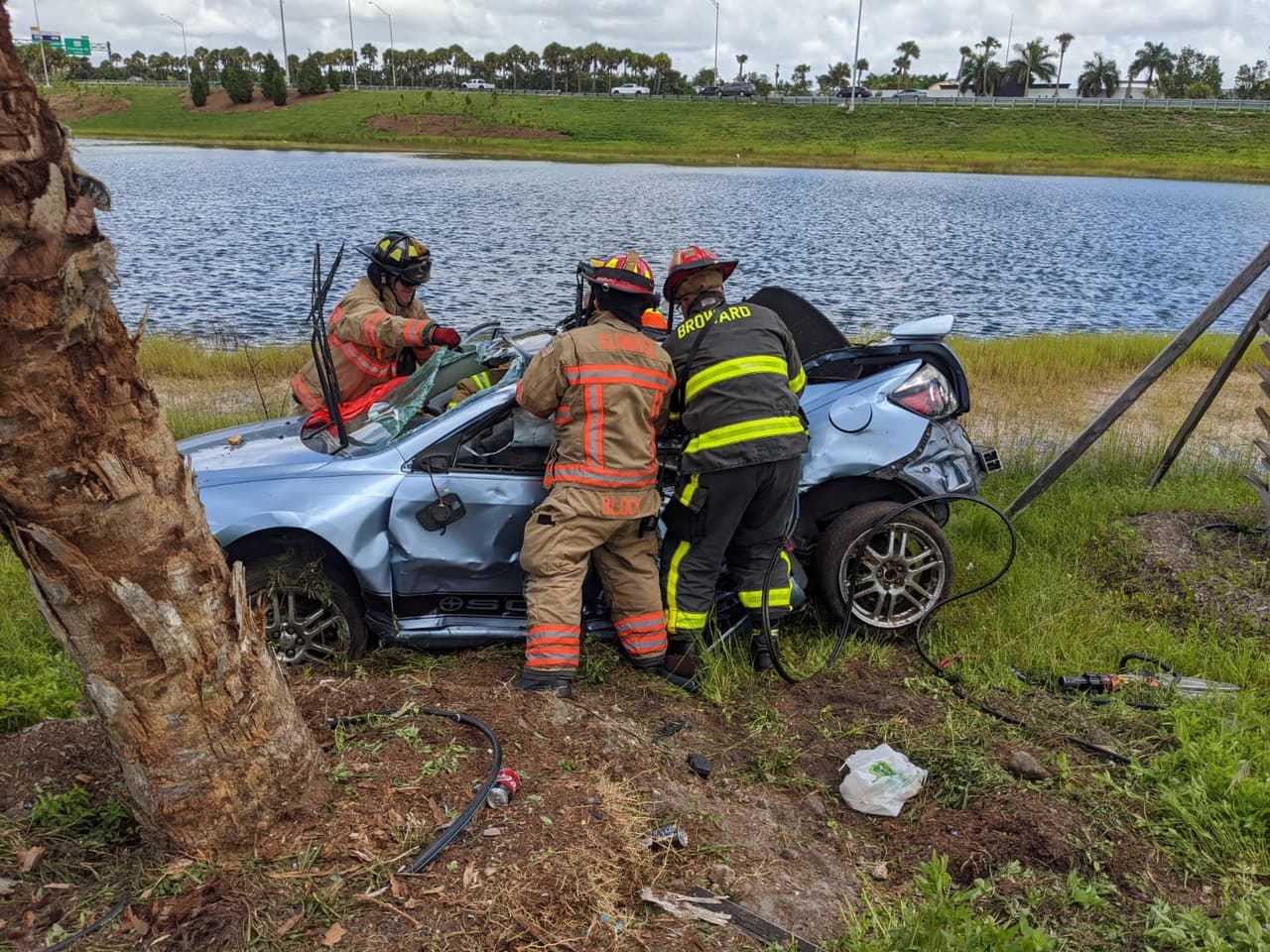 El hecho ocurrió en la rampa en dirección norte de la I-75 a la I-75 dirección oeste, en la ciudad de Weston. 
<br>