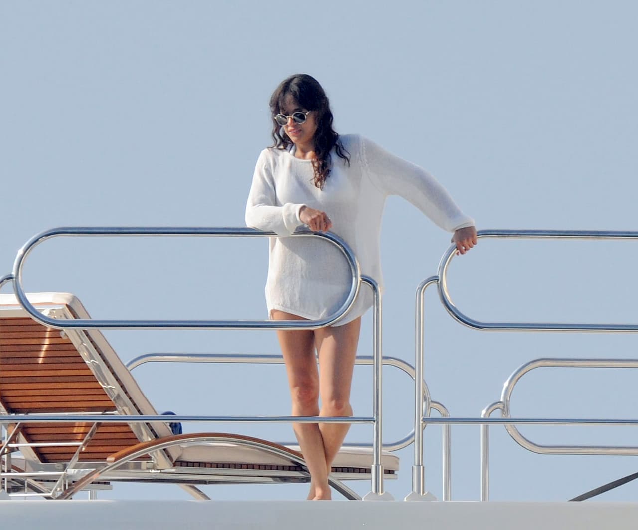 Michelle disfrutó también del buen clima.