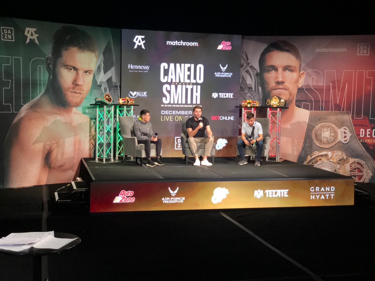 Las postales de la última conferencia previa al Canelo vs Smith | Luego de trece meses de inactividad, el mexicano tendrá una complicada prueba en las 168 libras.